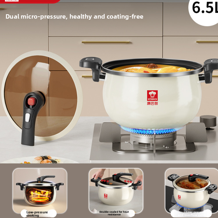 6.5L Enamel Stock Pot with Glass Lid