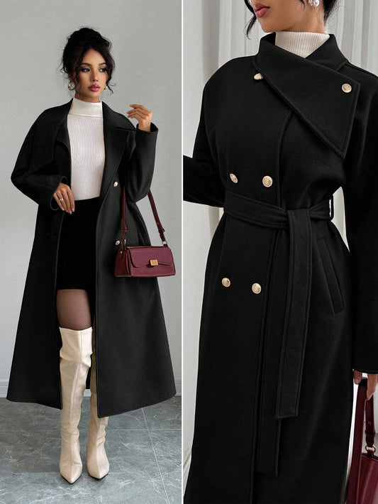 Women's Cropped Wool Blend Coat