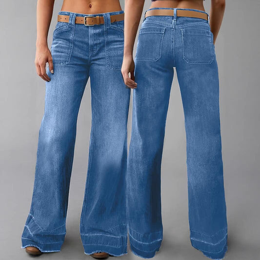 Women's Stretch Bootcut Jeans in Light Blue