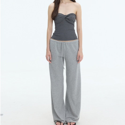 Low-Waist Drawstring Sweatpants