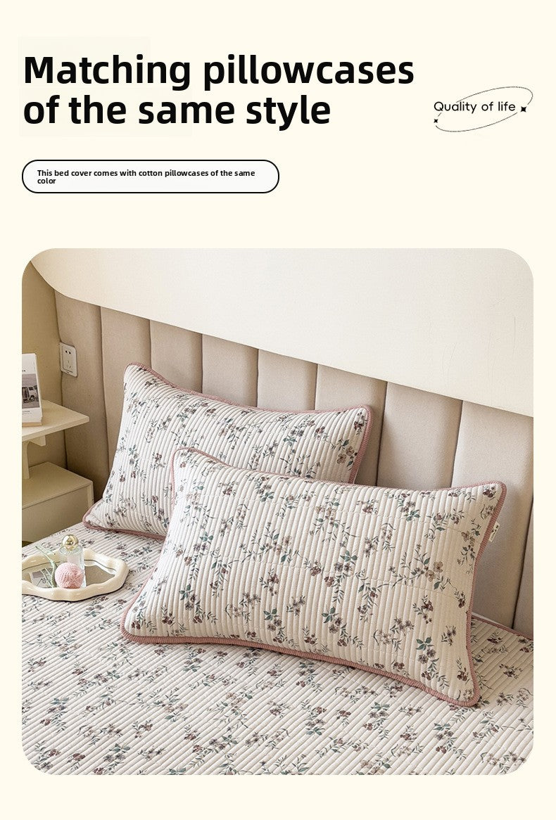 Quilted Cotton Anti-Slip Bed Cover