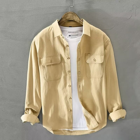 Men's Multi-Pocket Corduroy Work Jacket