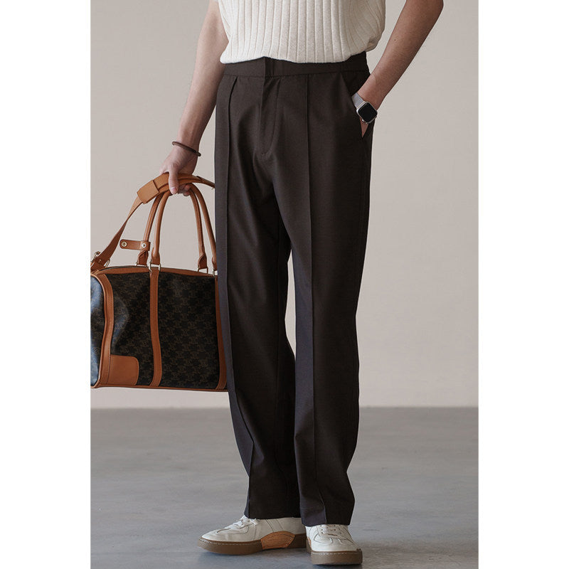 Men's Wool-Blend Casual Trousers