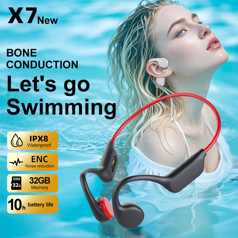IPX8 Waterproof Bluetooth Headset