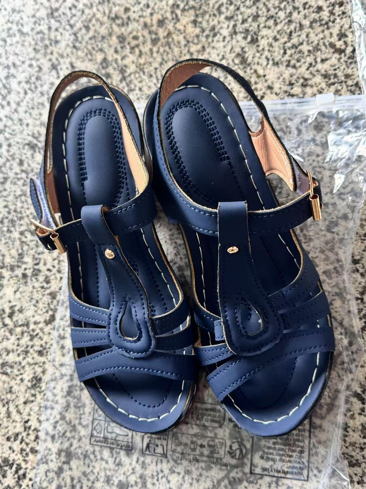 Women's Peep-Toe Chunky Heel Sandals