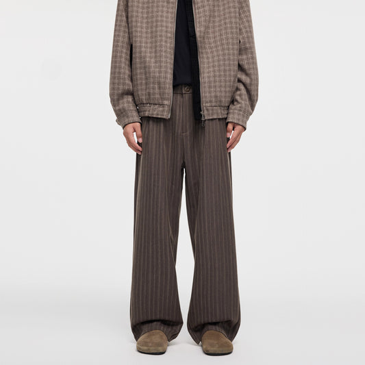 Men's Retro Striped Loose-Fit Casual Pants