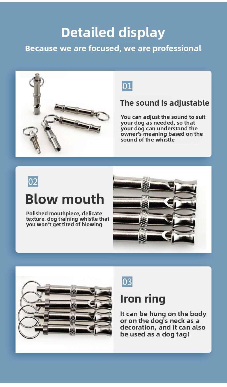Metal Ultrasonic Dog Training Whistle