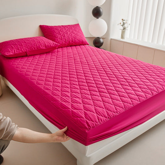 Waterproof Quilted Mattress Cover with Cotton Lining