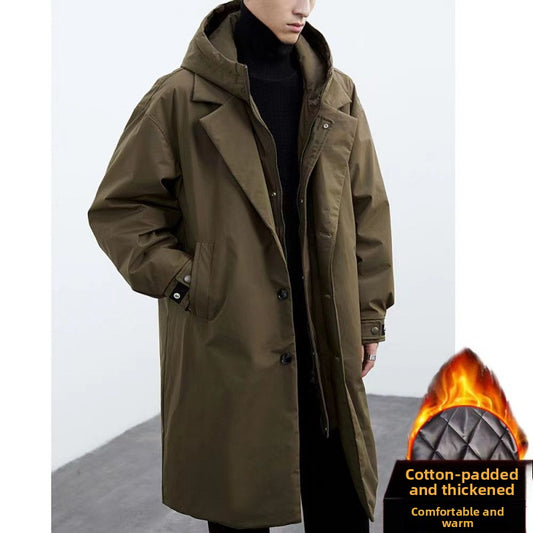 Men's Hooded Trench Coat