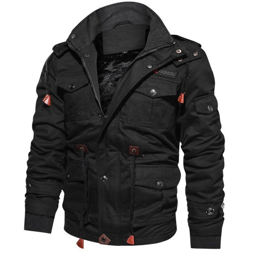 Men's Fleece-Lined Hooded Jacket