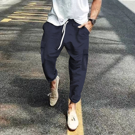Men's Straight-Leg Corduroy Pants