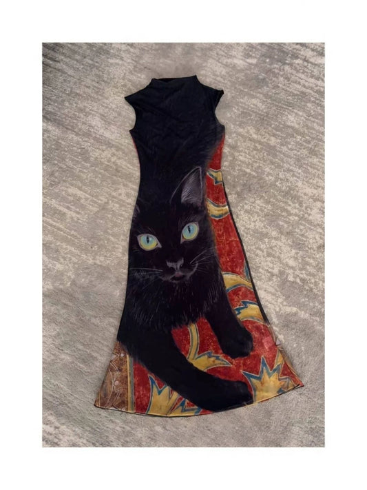 Women's New Chinese Style Mesh Dress