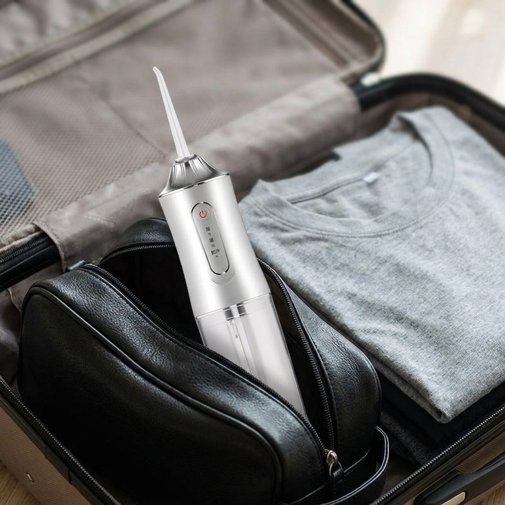 White Top travel bag lifestyle