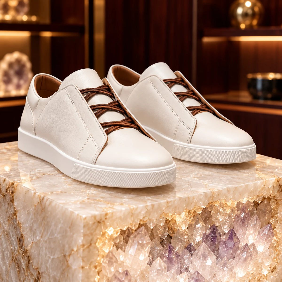 Men's Leather Casual Sneakers