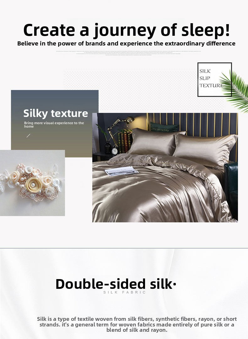 Reversible Satin Bedding Set