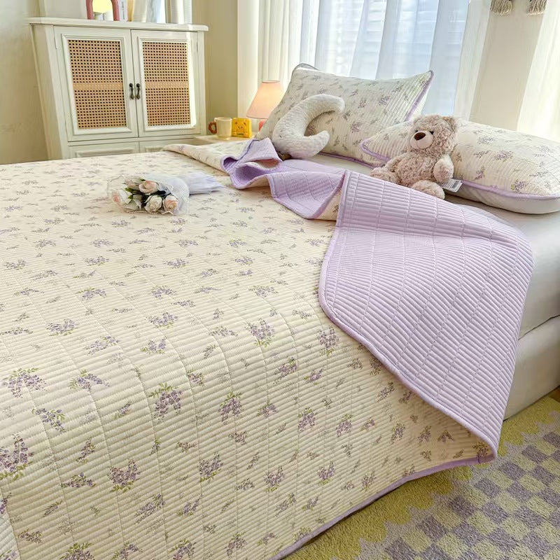 Quilted Cotton Anti-Slip Bed Cover