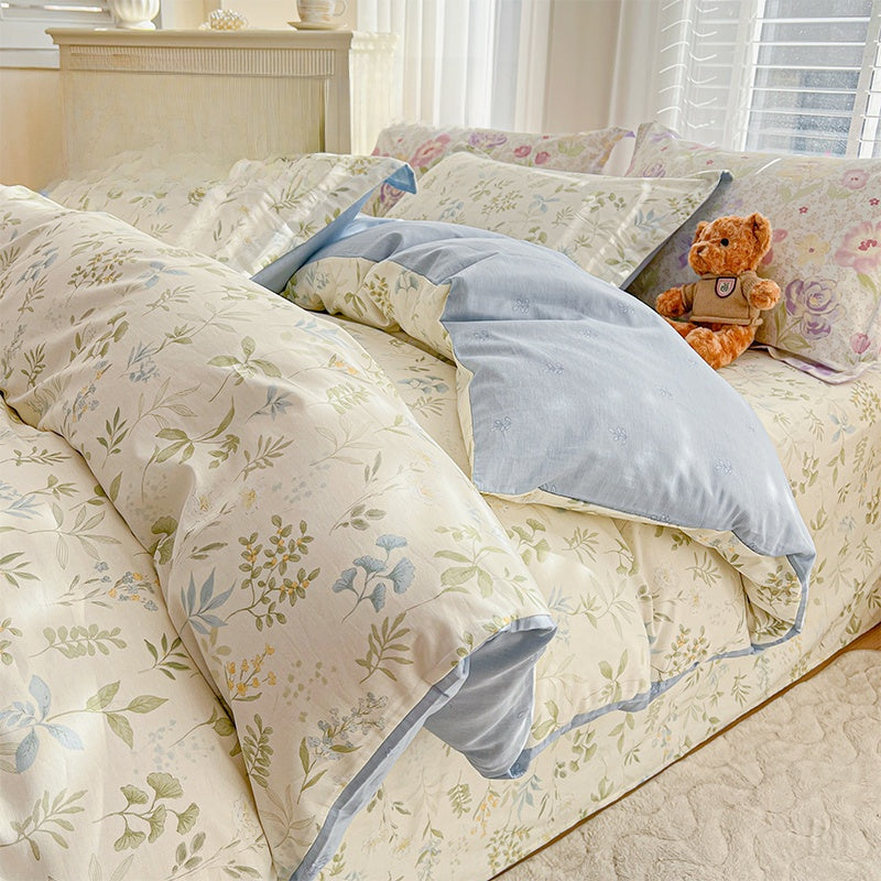 Pure Cotton Floral Bedding Set