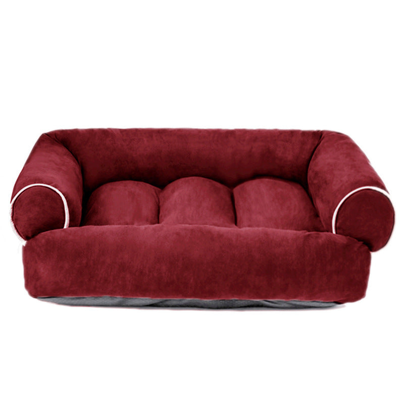 Deerskin Velvet Pet Dog Sofa Bed