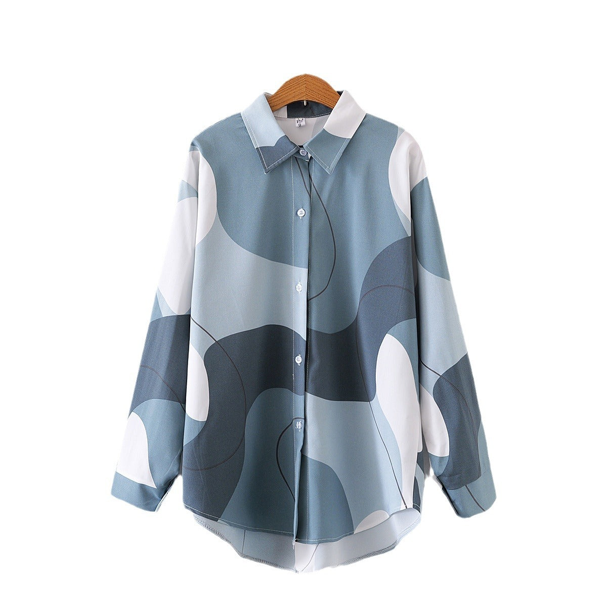 Floral Print Loose Collared Shirt