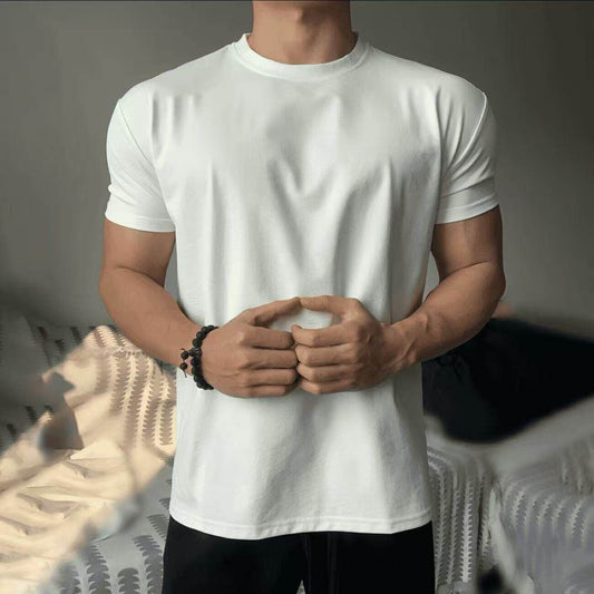 Short-Sleeve T-Shirt with Cuffed Sleeves