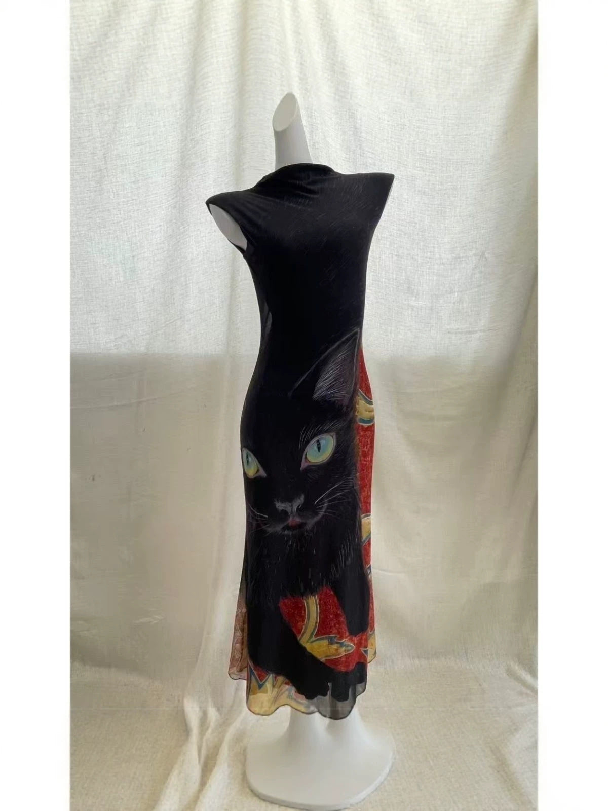 Women's New Chinese Style Mesh Dress