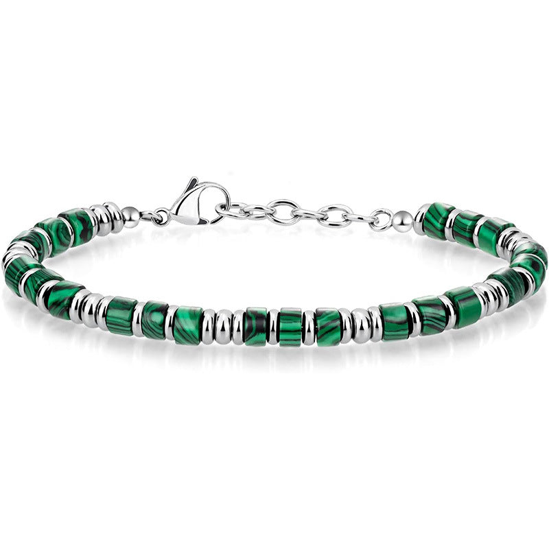 Natural Crystal Bead Bracelet for Men