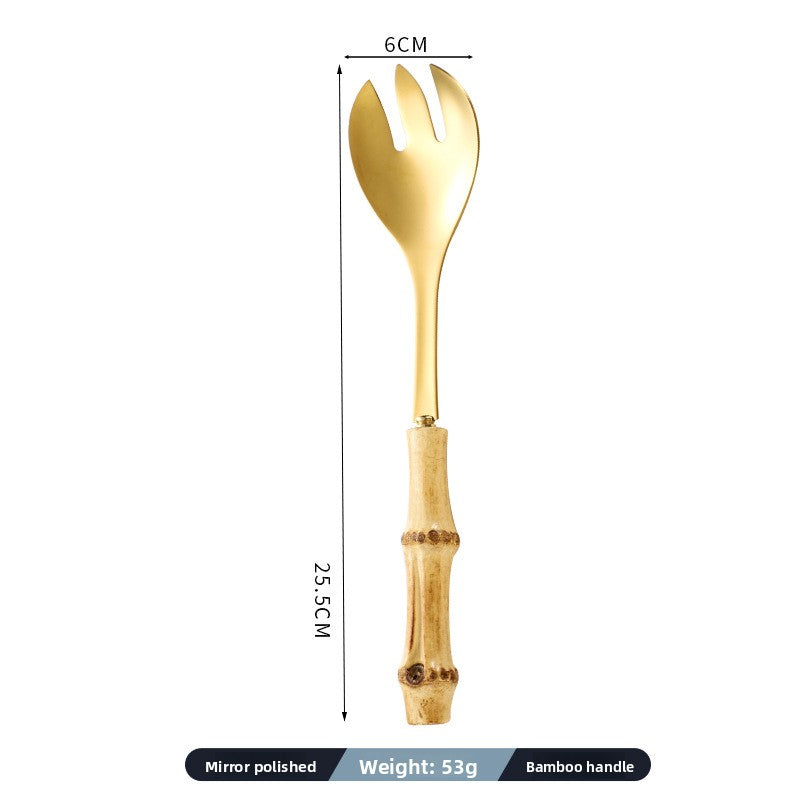 Bamboo Handle Cutlery Set