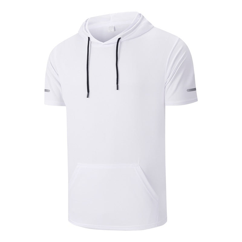 Men's Quick-Dry Hooded Ice-Silk Tank Top