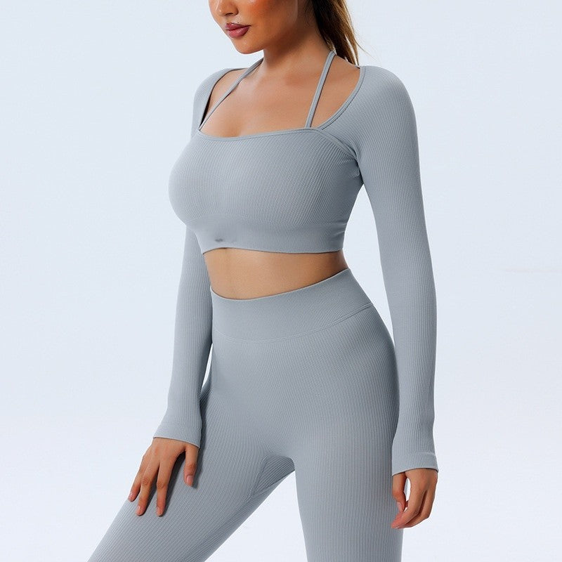 Halterneck Long Sleeve Activewear Set