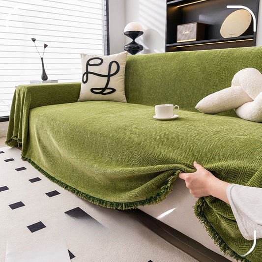 Herringbone Chenille Sofa Cover