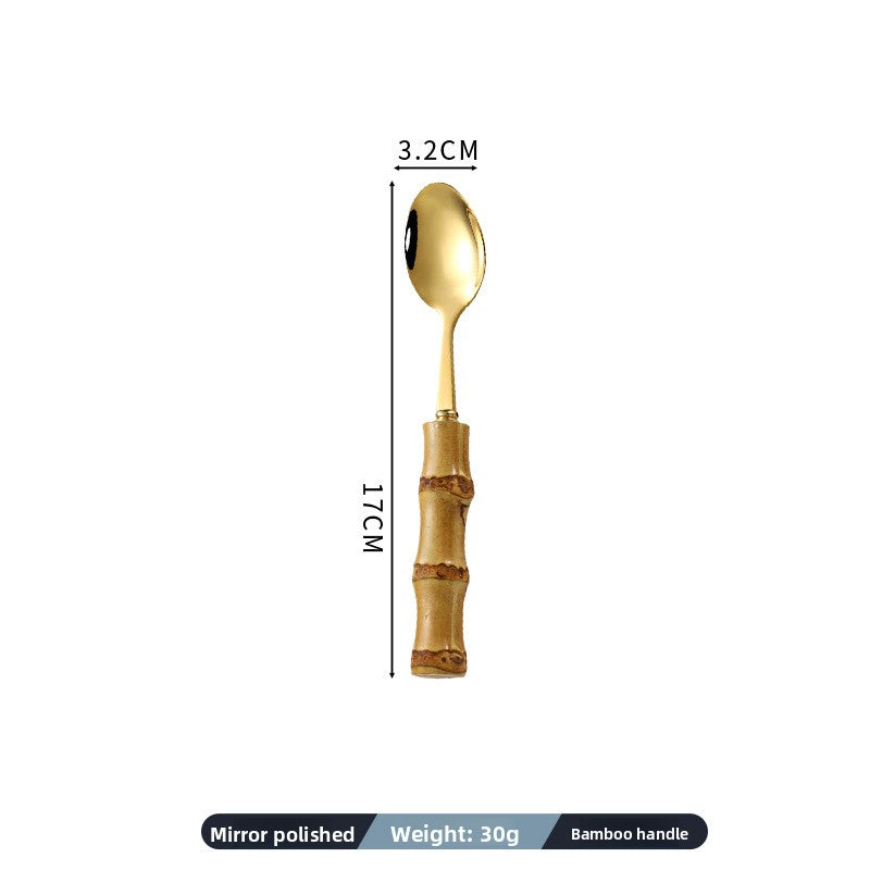 Bamboo Handle Cutlery Set