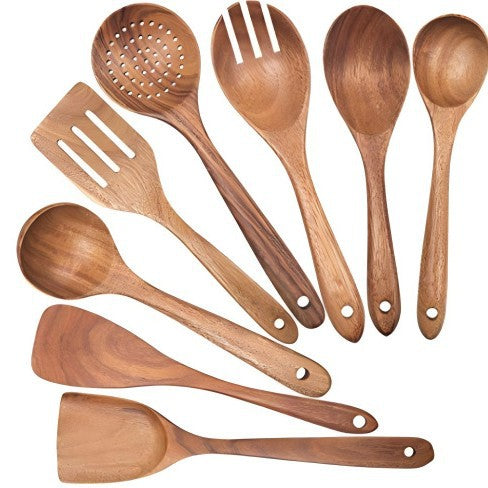 Acacia Wood Kitchen Utensil Set
