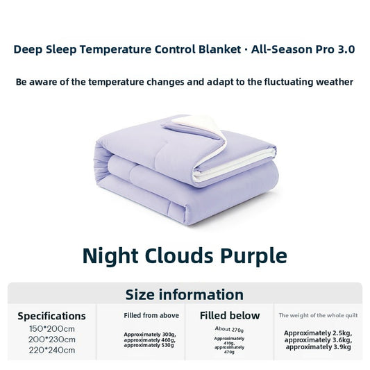All-Season Temperature Regulating Quilt
