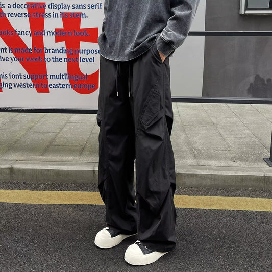 Casual Scimitar Hem Loose Fit Pants