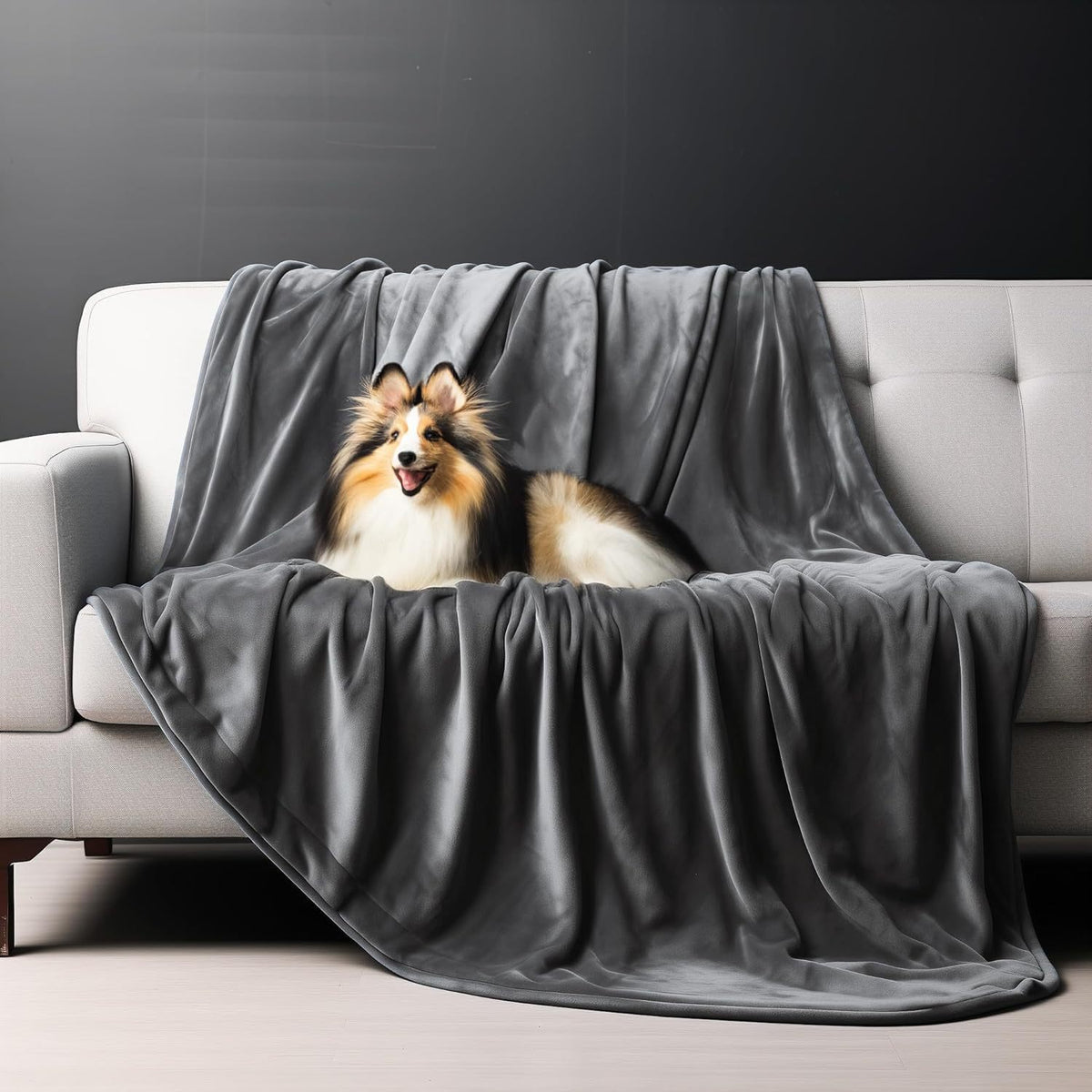 Waterproof Dual-Sided Flannel Pet Blanket