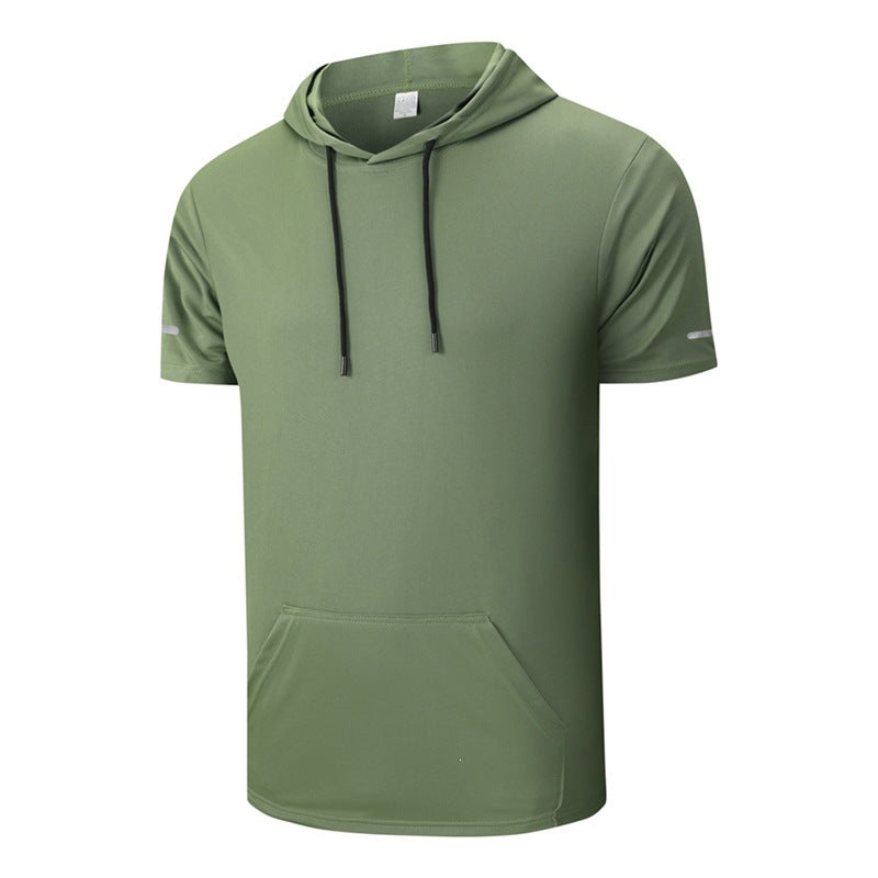 Men's Quick-Dry Hooded Ice-Silk Tank Top