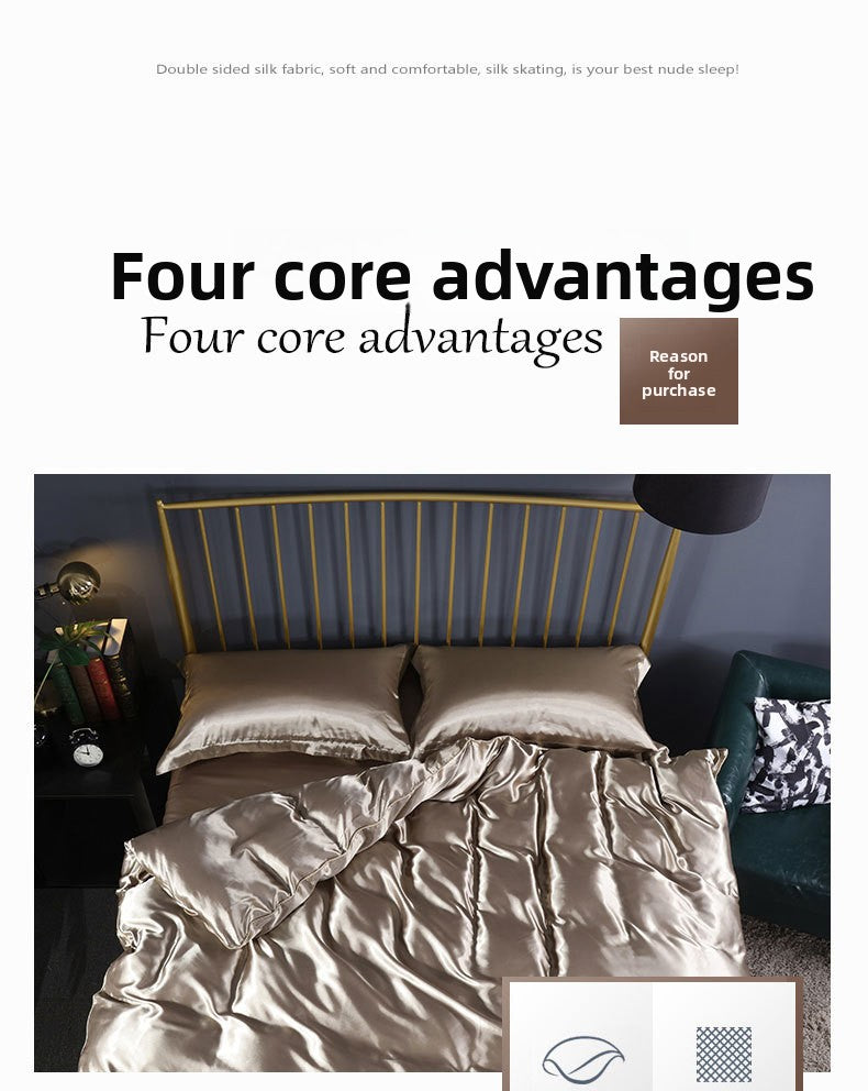 Reversible Satin Bedding Set