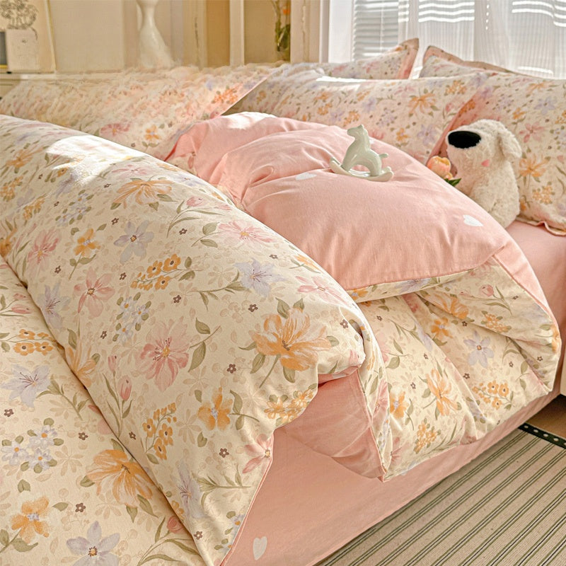 Pure Cotton Floral Bedding Set
