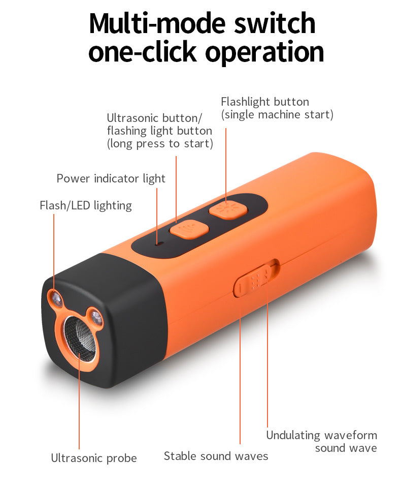Handheld Ultrasonic Dog Repellent Device