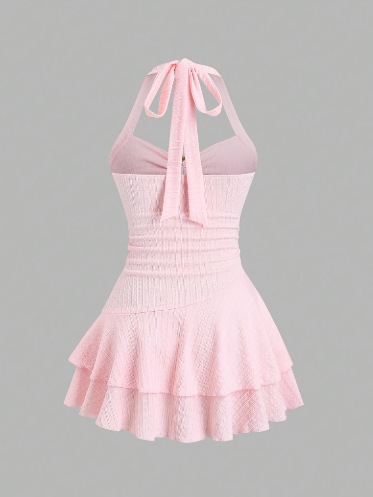Women's Halter Neck Starfish Knitted Mini Dress