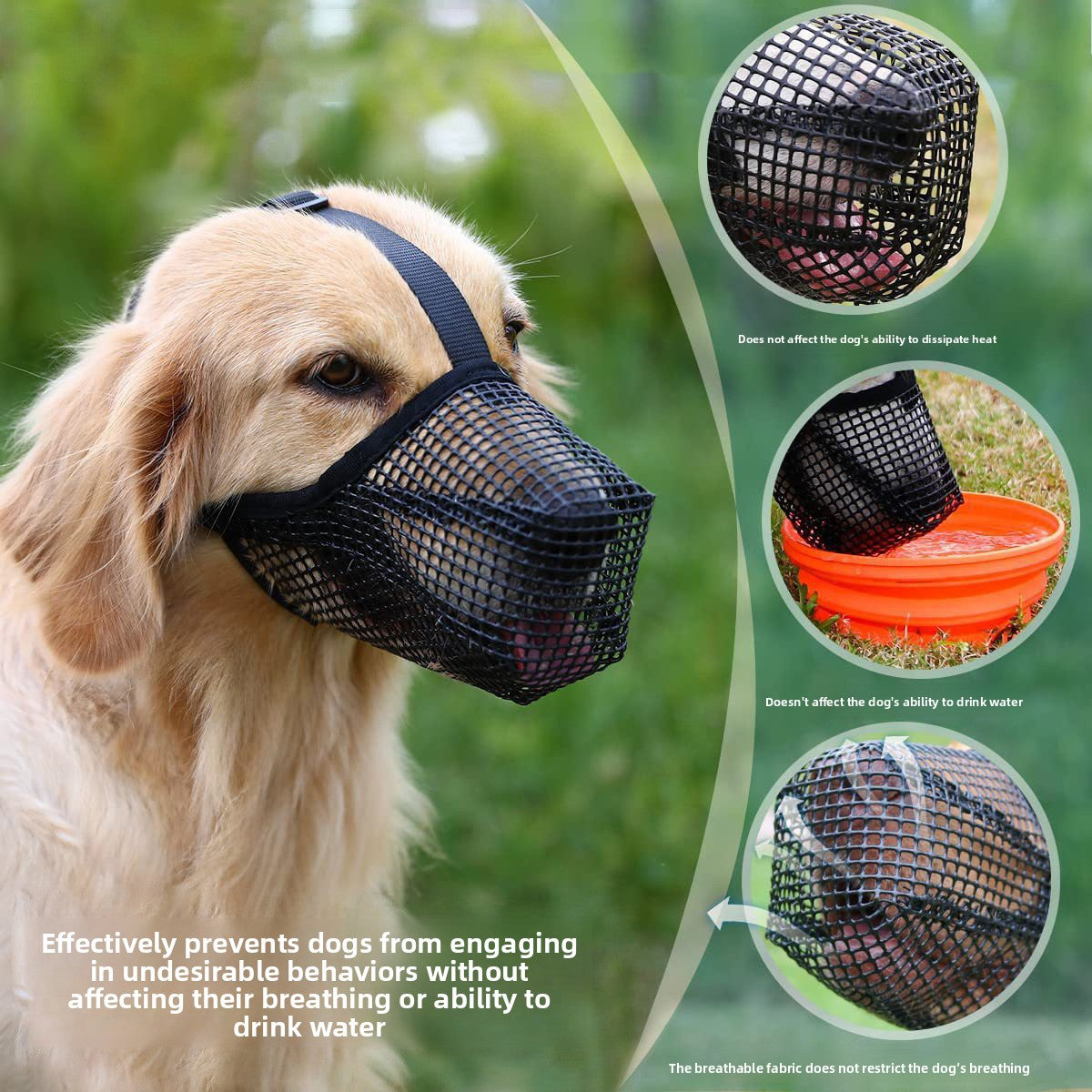 Breathable Mesh Dog Muzzle