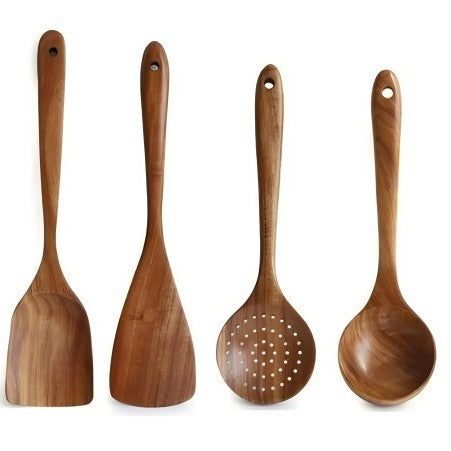 Acacia Wood Kitchen Utensil Set