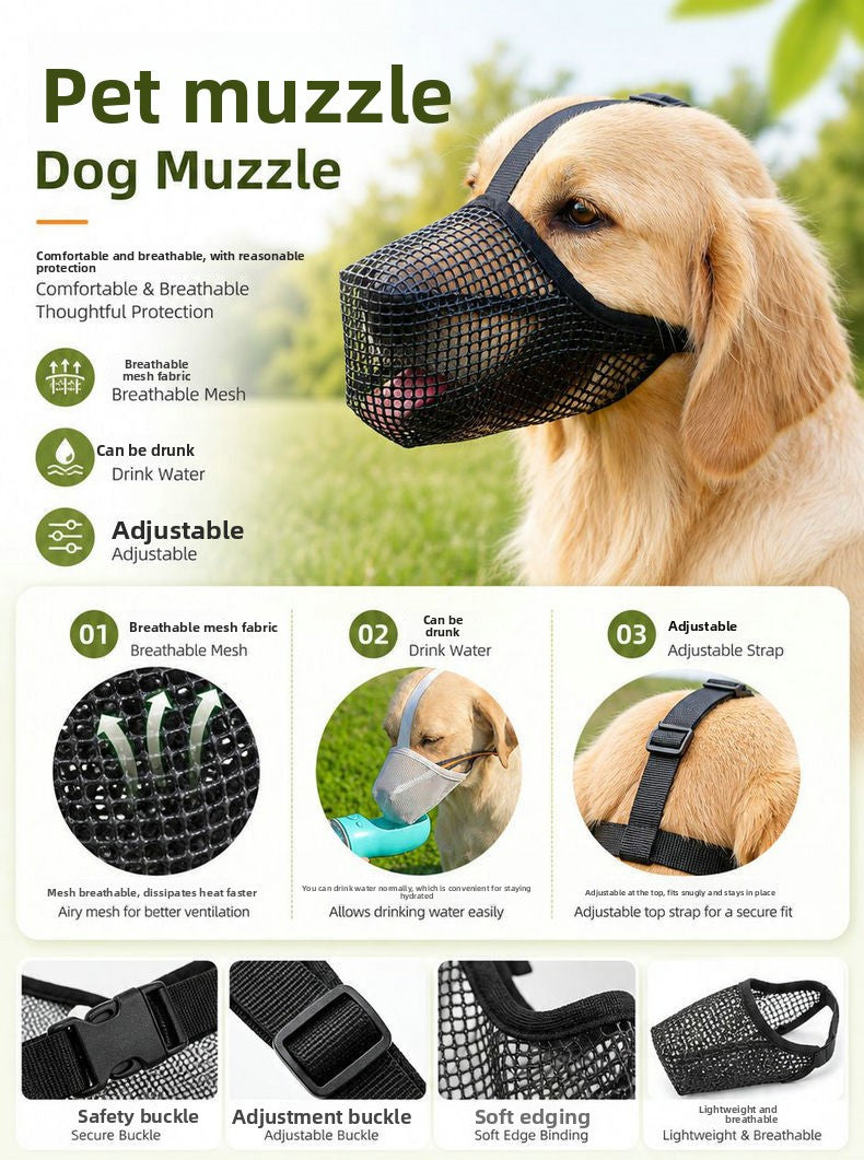 Breathable Mesh Dog Muzzle