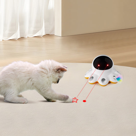Automatic Rotating LED Cat Toy