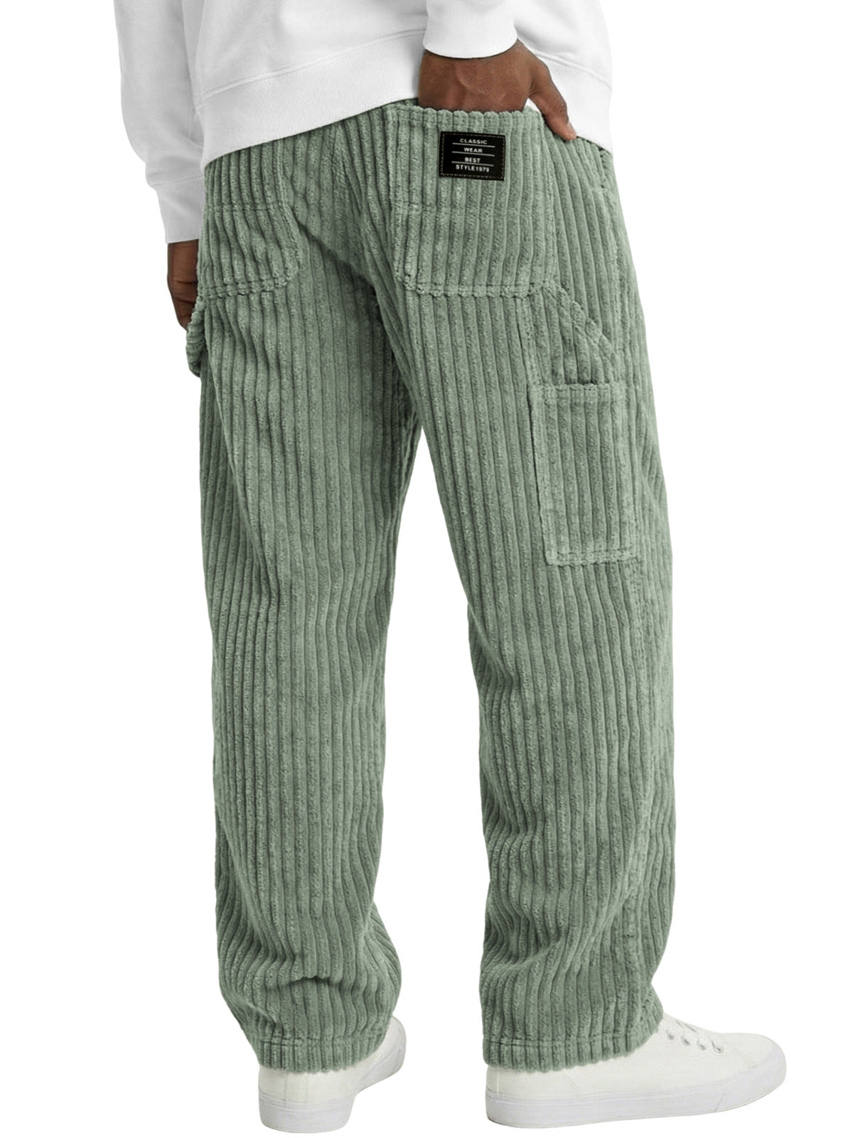 Men's Corduroy Straight-Fit Casual Pants