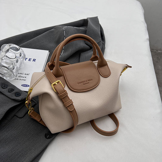Soft Dumpling Crossbody Bag in Off-White