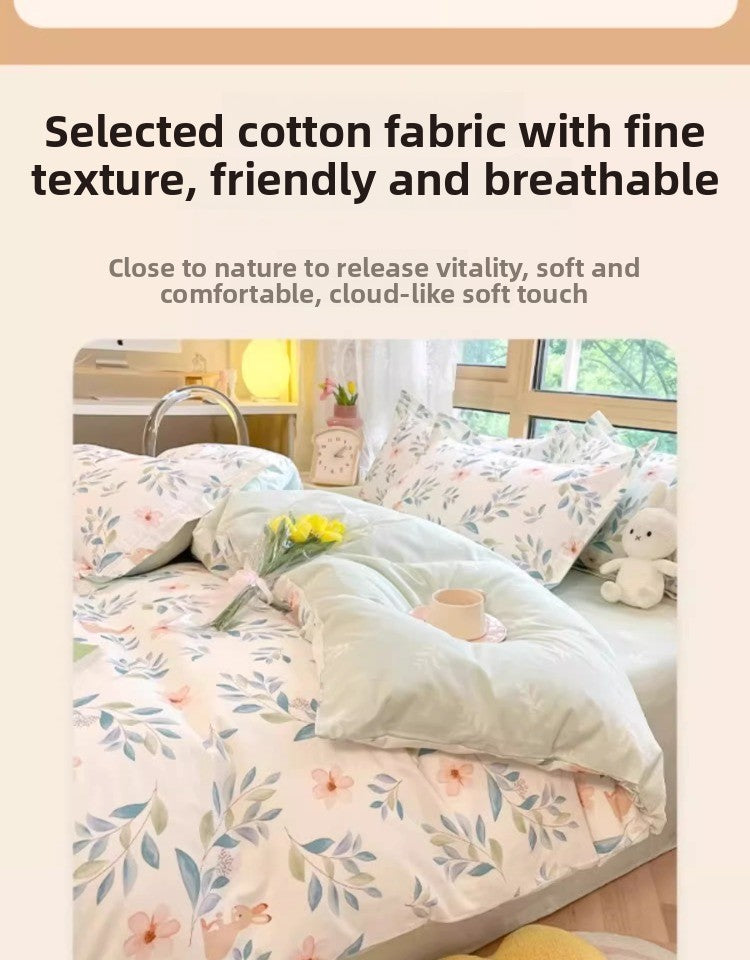 Pure Cotton Floral Bedding Set