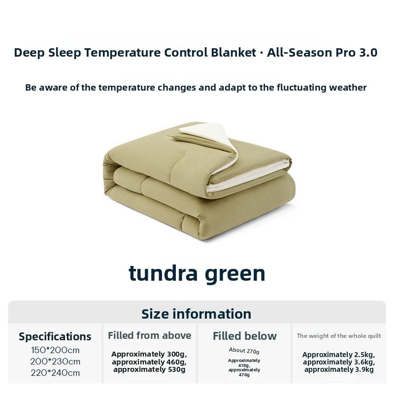 All-Season Temperature Regulating Quilt