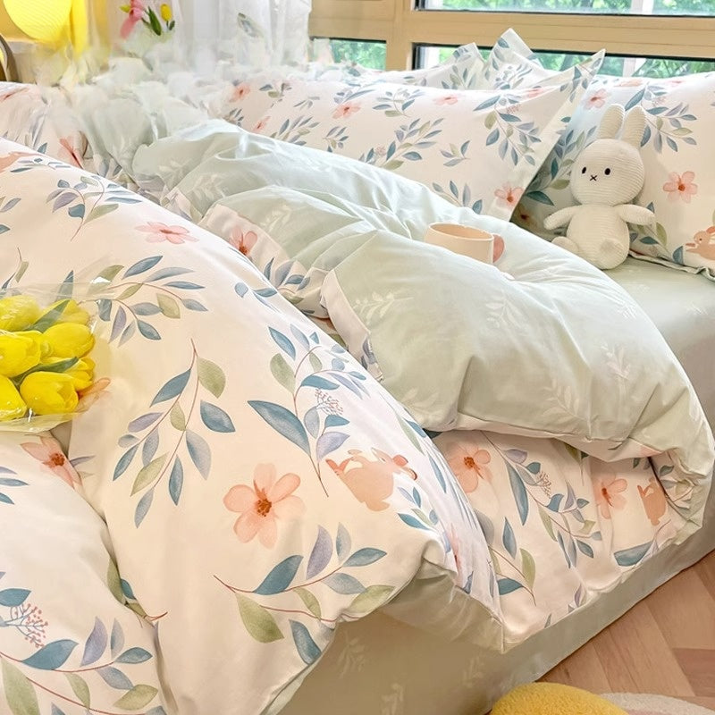 Pure Cotton Floral Bedding Set