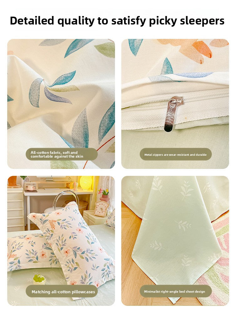 Pure Cotton Floral Bedding Set